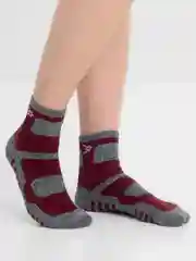 Красный носки женские "Аляска" спортивные, теплые, из шерсти