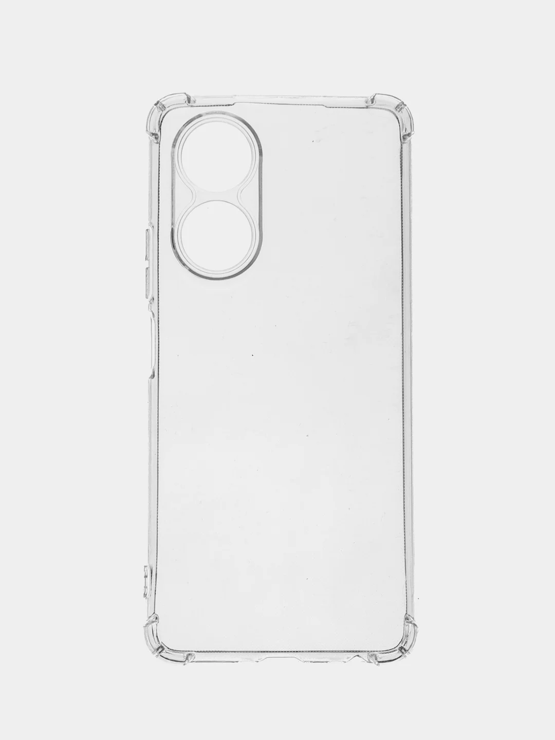 Прозрачный чехол для OPPO A58 (Оппо А58), прозрачный и силиконовый, с защитой камеры