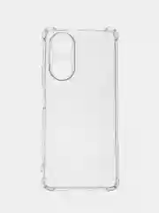 Прозрачный чехол для OPPO A58 (Оппо А58), прозрачный и силиконовый, с защитой камеры