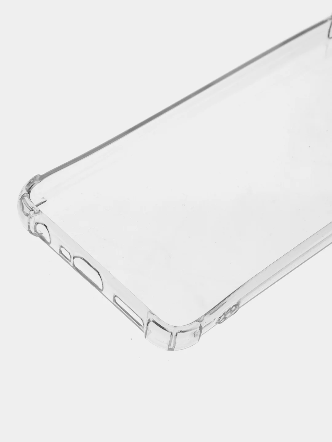 Прозрачный чехол для OPPO A58 (Оппо А58), прозрачный и силиконовый, с защитой камеры