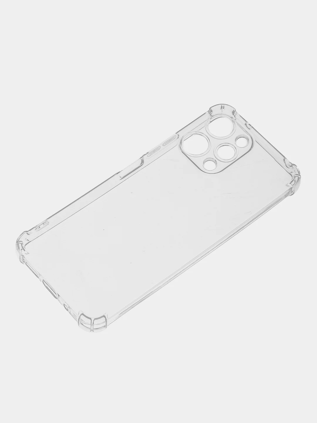 Прозрачный чехол Xiaomi Redmi 12 4G (Сяоми Редми 12), прозрачный защита камеры противоударный черный