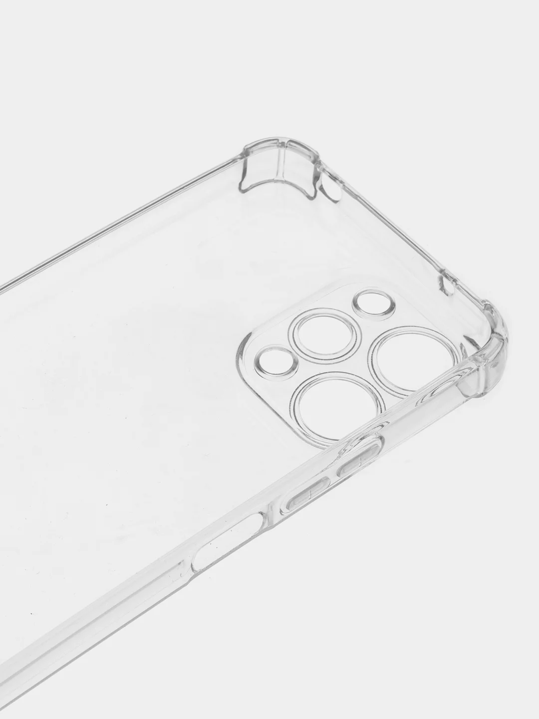Прозрачный чехол Xiaomi Redmi 12 4G (Сяоми Редми 12), прозрачный защита камеры противоударный черный