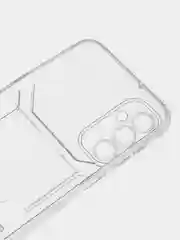 Прозрачный чехол с карманом для карт для Samsung Galaxy A24, прозрачный, Самсунг Галакси А24