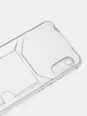 Прозрачный чехол с карманом для карт для Xiaomi Redmi 9A, прозрачный, Сяоми Редми 9А