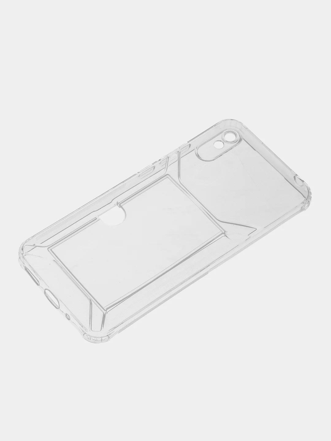 Прозрачный чехол с карманом для карт для Xiaomi Redmi 9A, прозрачный, Сяоми Редми 9А