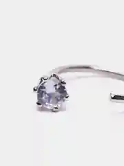 Серебряный женские серьги-гвоздики, с фианитами