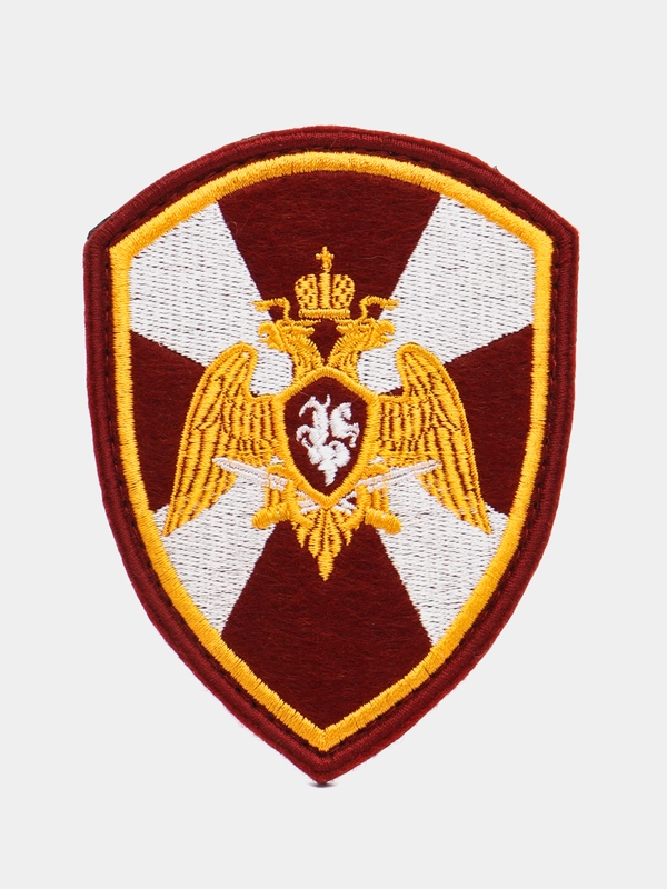 Шеврон общевойсковой "Орел Росгвардия", 7,5 х 10 см
