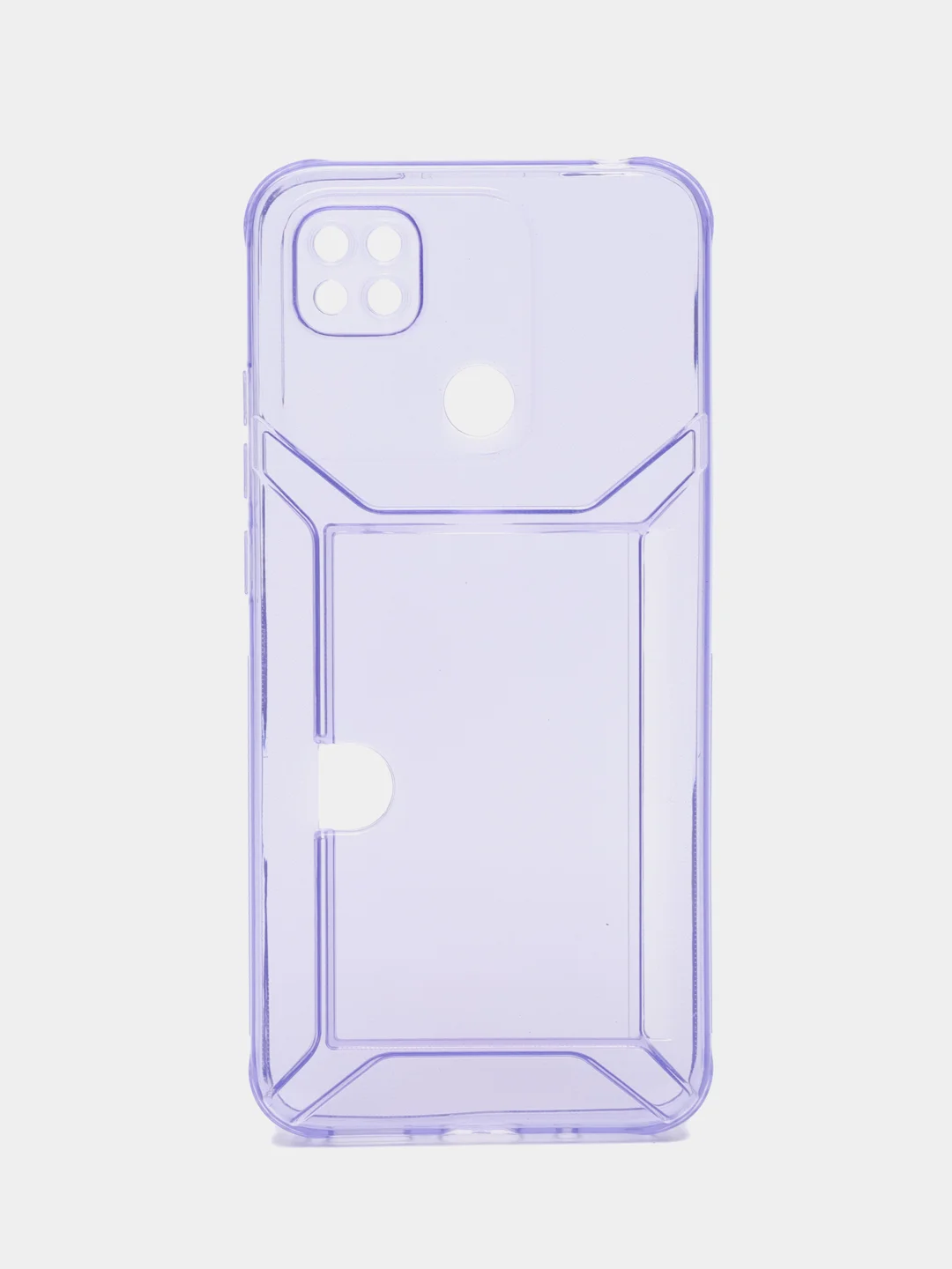 Лавандовый чехол с карманом для карт для Xiaomi Redmi 9C/10A, прозрачный
