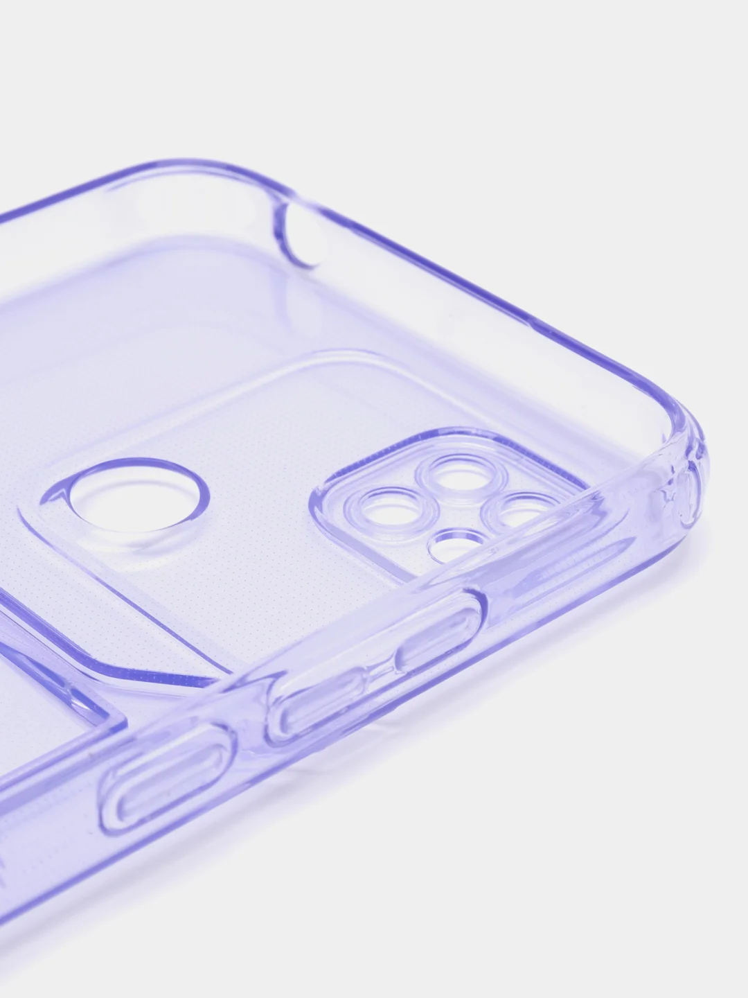 Лавандовый чехол с карманом для карт для Xiaomi Redmi 9C/10A, прозрачный