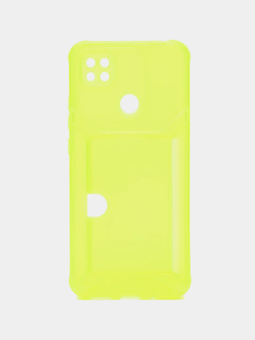 Лимонный чехол с карманом для карт для Xiaomi Redmi 9C/10A, прозрачный
