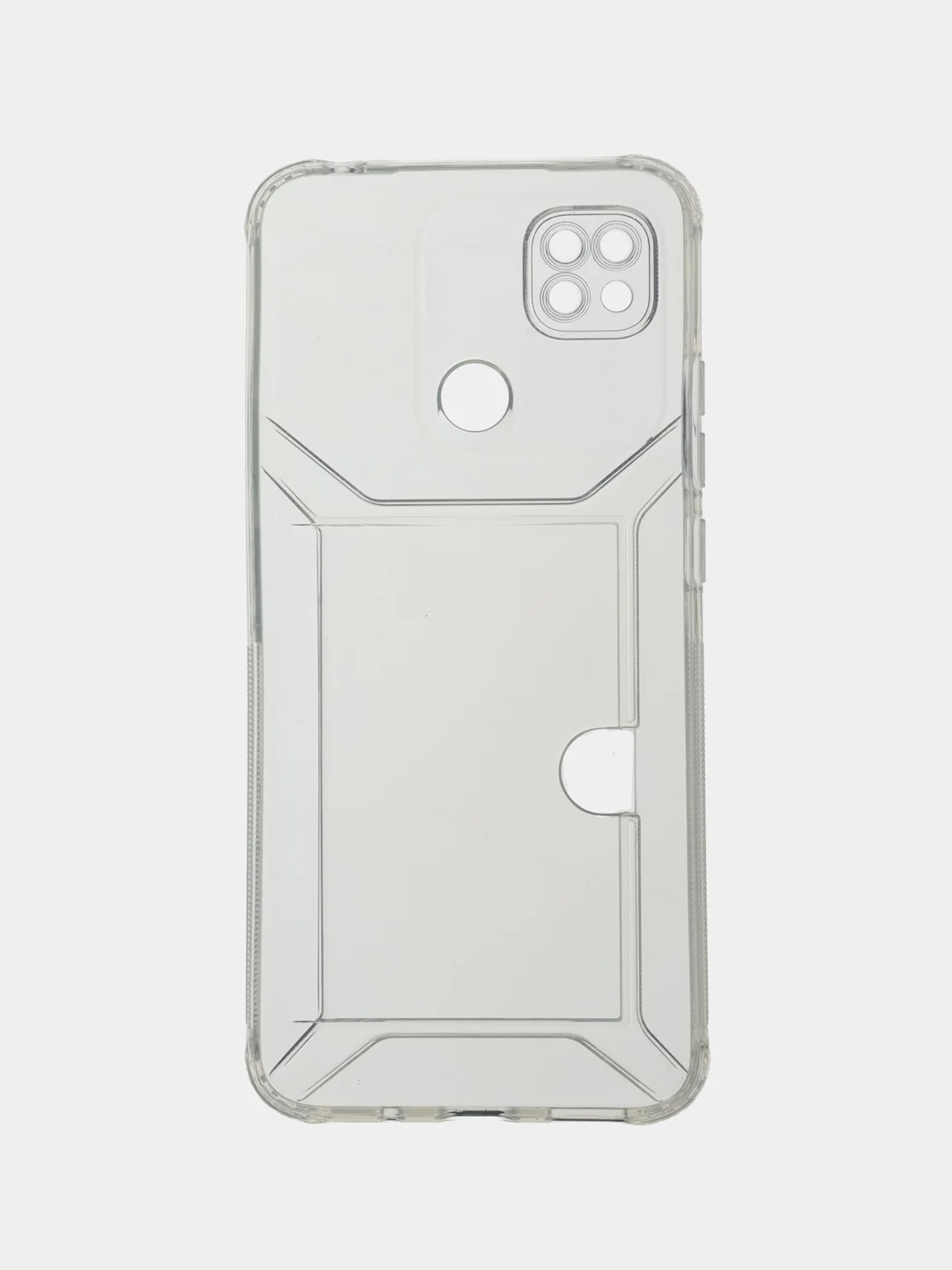 Прозрачный чехол с карманом для карт для Xiaomi Redmi 9C/10A, прозрачный