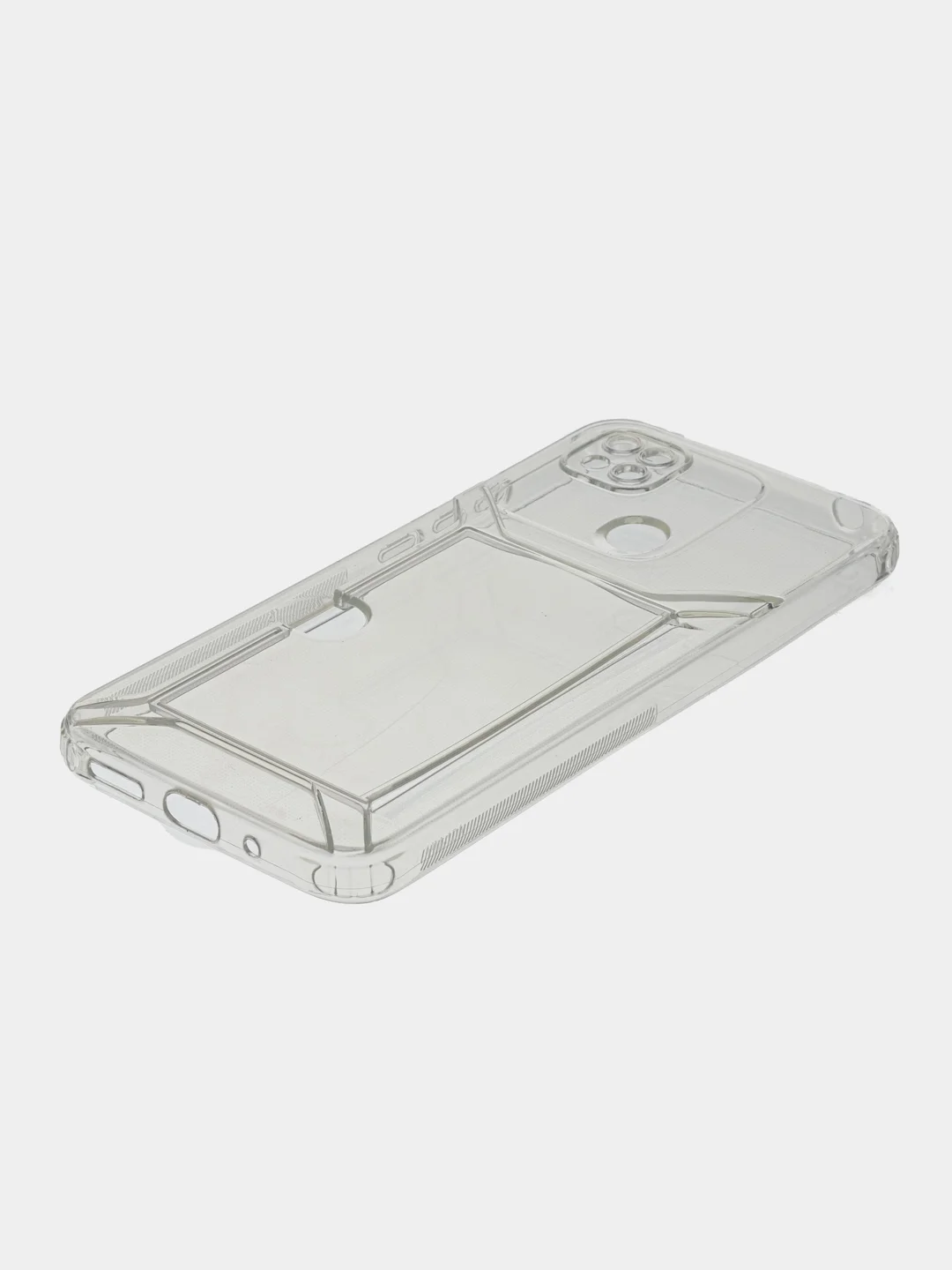 Прозрачный чехол с карманом для карт для Xiaomi Redmi 9C/10A, прозрачный