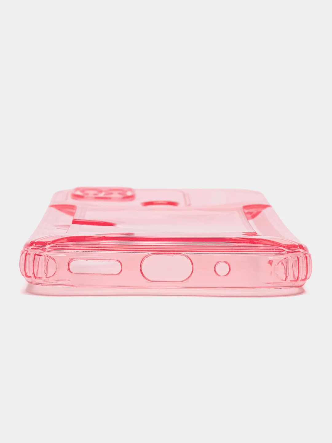 Розовый чехол с карманом для карт для Xiaomi Redmi 9C/10A, прозрачный