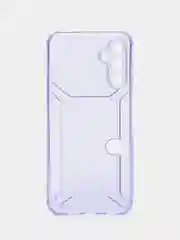 Лавандовый чехол с карманом для карт для Samsung Galaxy A14, прозрачный, Самсунг Галакси А14
