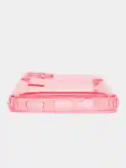 Розовый чехол с карманом для карт для Samsung Galaxy A14, прозрачный, Самсунг Галакси А14