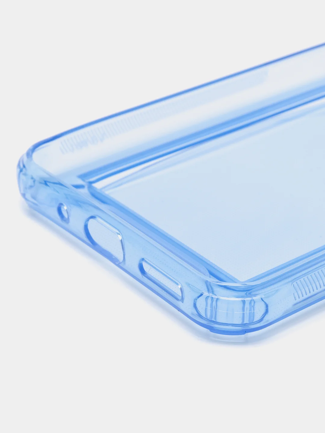 Голубой чехол с карманом для карт для Xiaomi Redmi 9A, прозрачный, Сяоми Редми 9А
