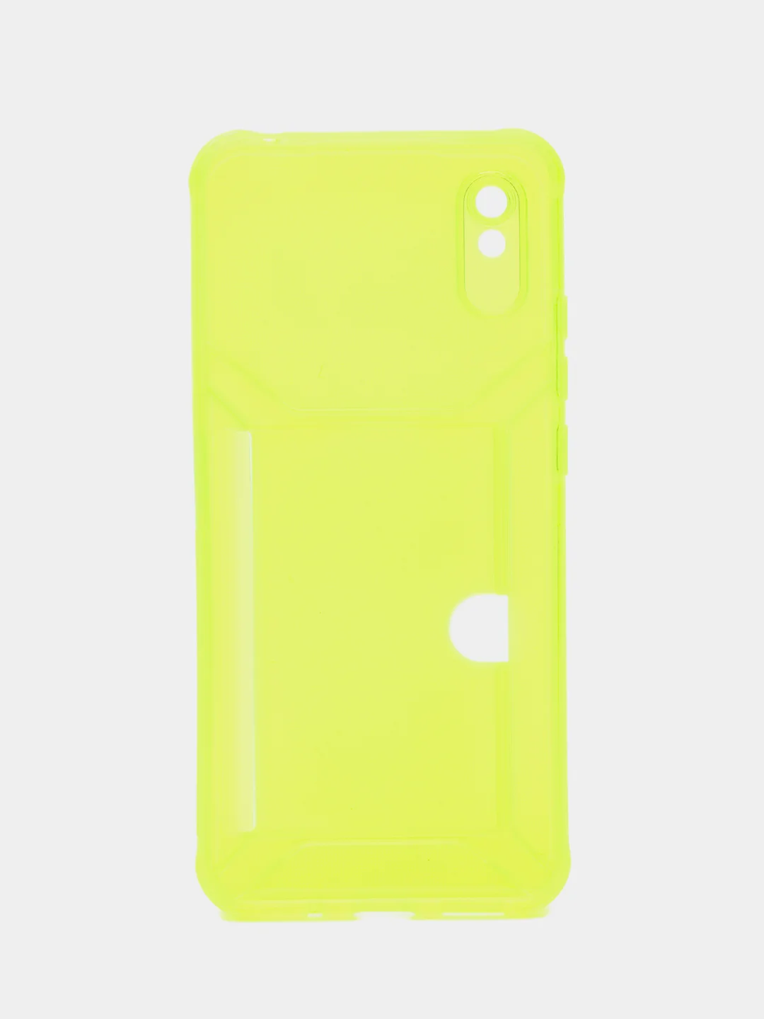 Лимонный чехол с карманом для карт для Xiaomi Redmi 9A, прозрачный, Сяоми Редми 9А