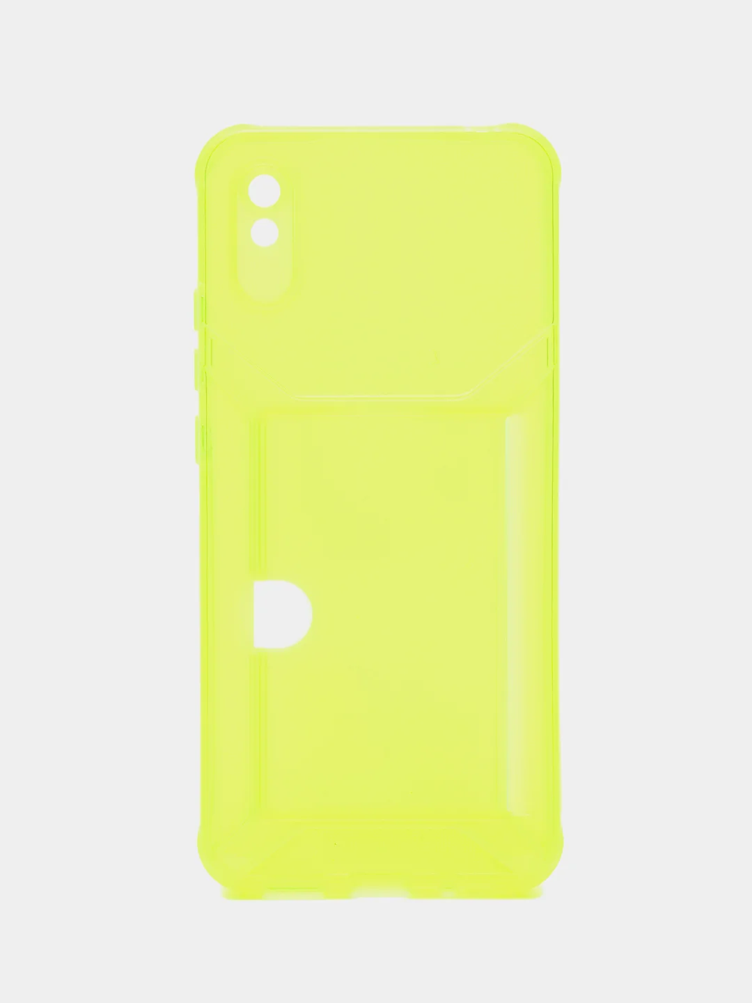 Лимонный чехол с карманом для карт для Xiaomi Redmi 9A, прозрачный, Сяоми Редми 9А