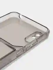 Розовый чехол с карманом для карт для Xiaomi Redmi 9A, прозрачный, Сяоми Редми 9А