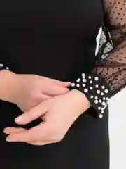Черный праздничное платье больших размеров