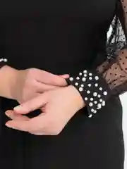 Черный платье женское, большой размер