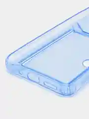 Голубой чехол с карманом для карт для Xiaomi Redmi 9C/10A, прозрачный