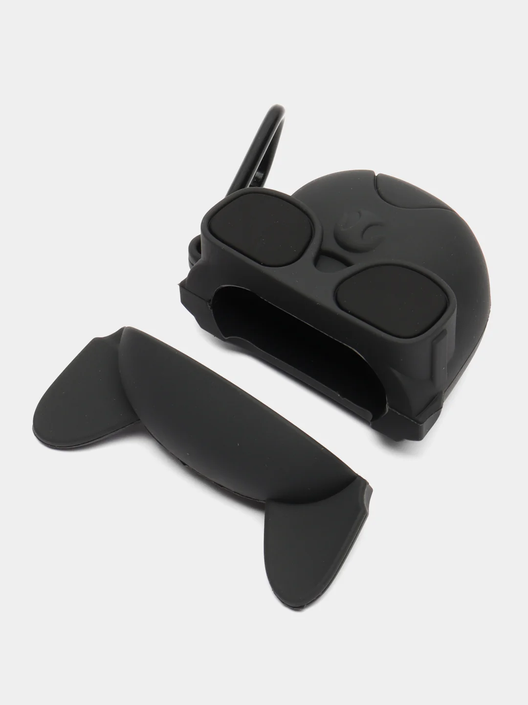 Серый металлик чехол для беспроводных наушников AirPods 1 / 2, Аир Подс 1 / 2, Эйр Подс
