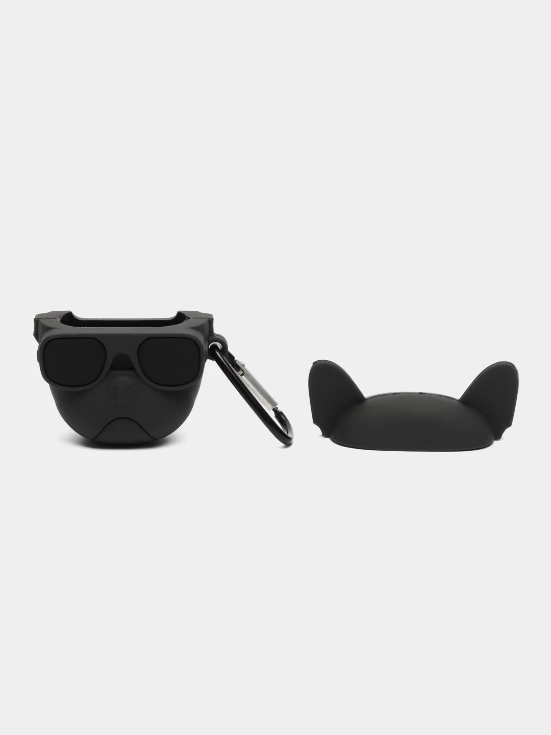 Серый металлик чехол для беспроводных наушников AirPods 1 / 2, Аир Подс 1 / 2, Эйр Подс