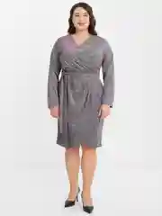 Серебряный платье женское, большие размеры