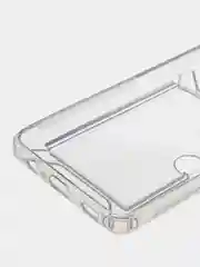 Прозрачный чехол с карманом для карт Samsung Galaxy A12/M12, прозрачный, Самсунг Галакси А12/М12