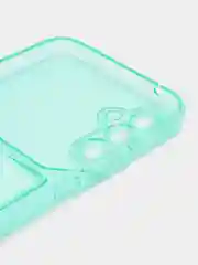 Бирюзовый чехол с карманом для карт для Samsung Galaxy A34, прозрачный, Самсунг Галакси А34