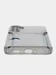 Черный чехол с карманом для карт для Samsung Galaxy A34, прозрачный, Самсунг Галакси А34