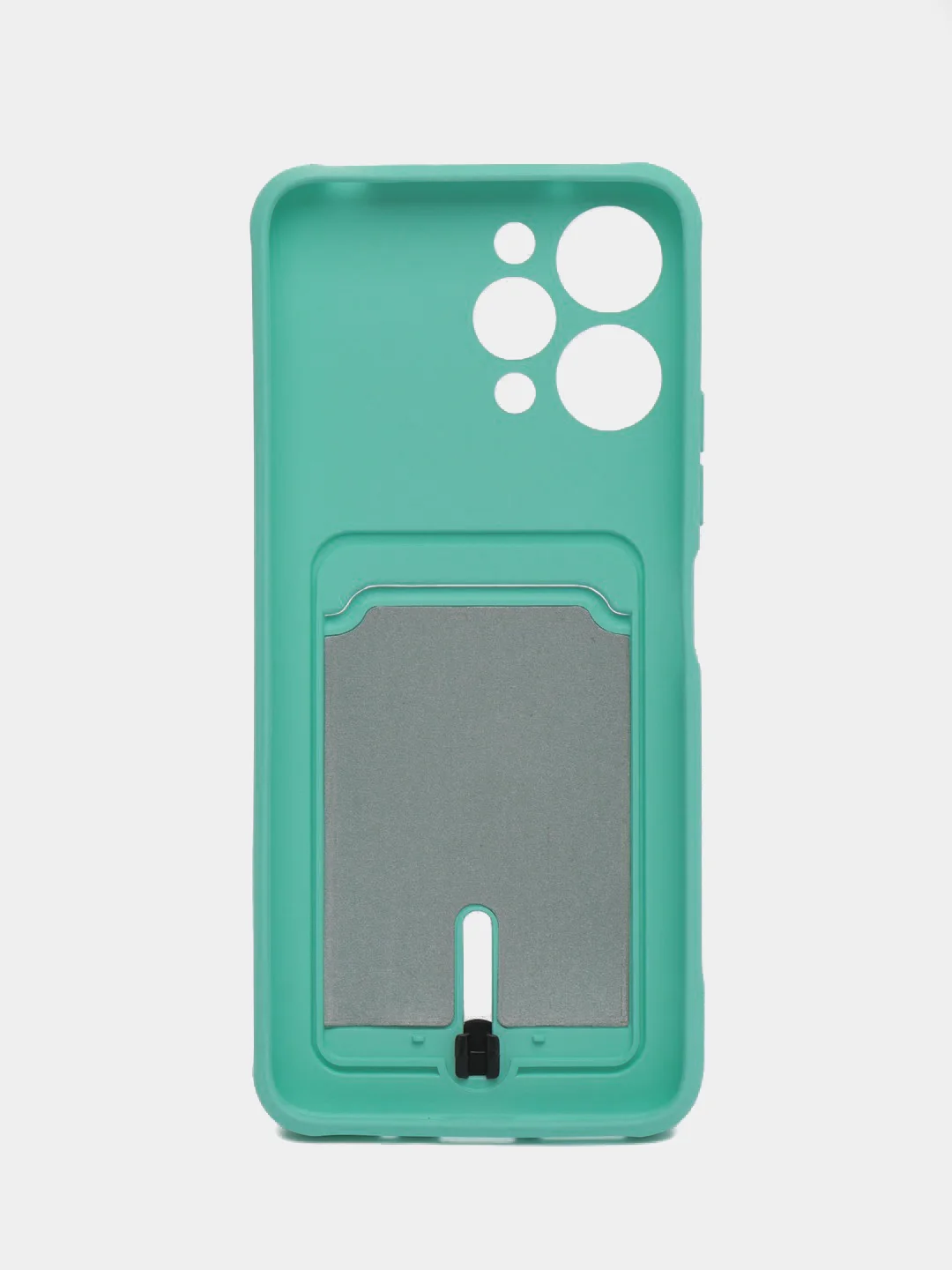 Бирюзовый чехол для Xiaomi Redmi 12 (Сяоми Редми 12), с карманом для карт