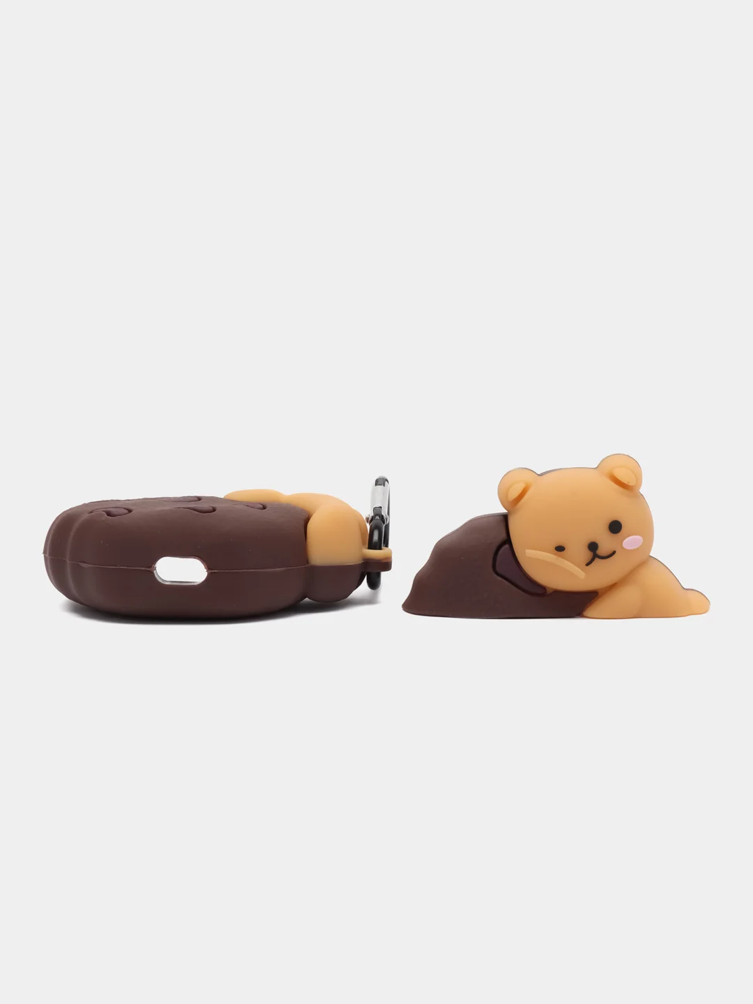 Светло-коричневый чехол для беспроводных наушников AirPods 3 (Аирподс 3)