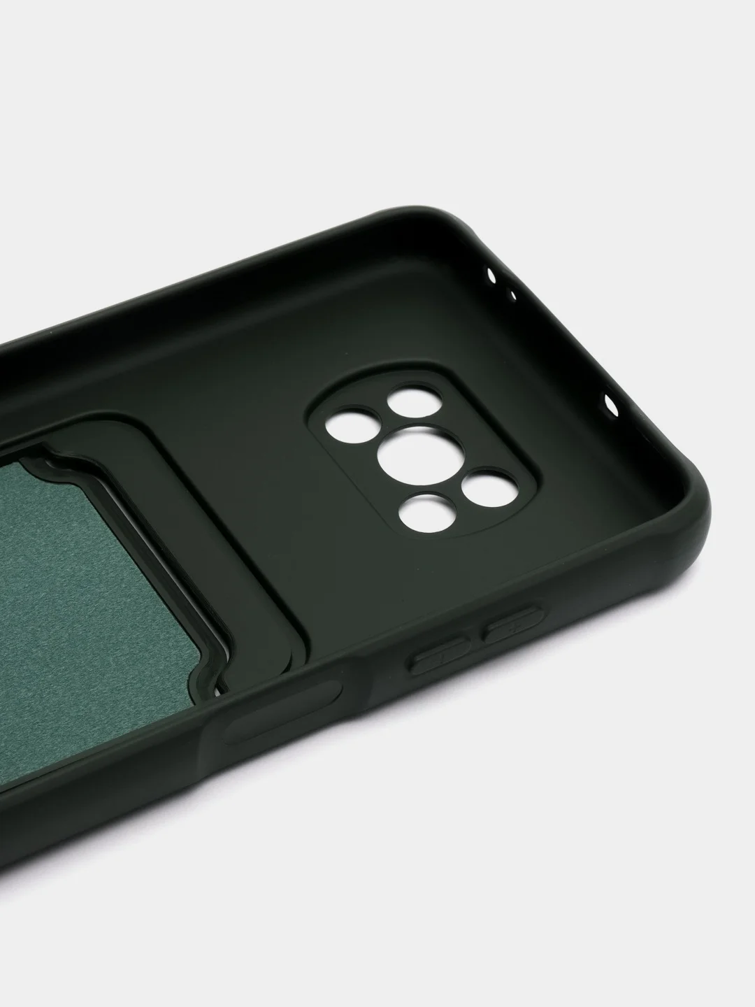 Зеленый чехол Xiaomi Poco X3 NFS X3 Pro (Сяоми Поко Х3 Х3 Про), с карманом для карт