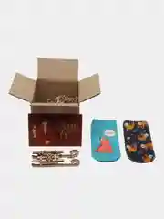 Синий подарочный набор с носочками "Merry Christmas"