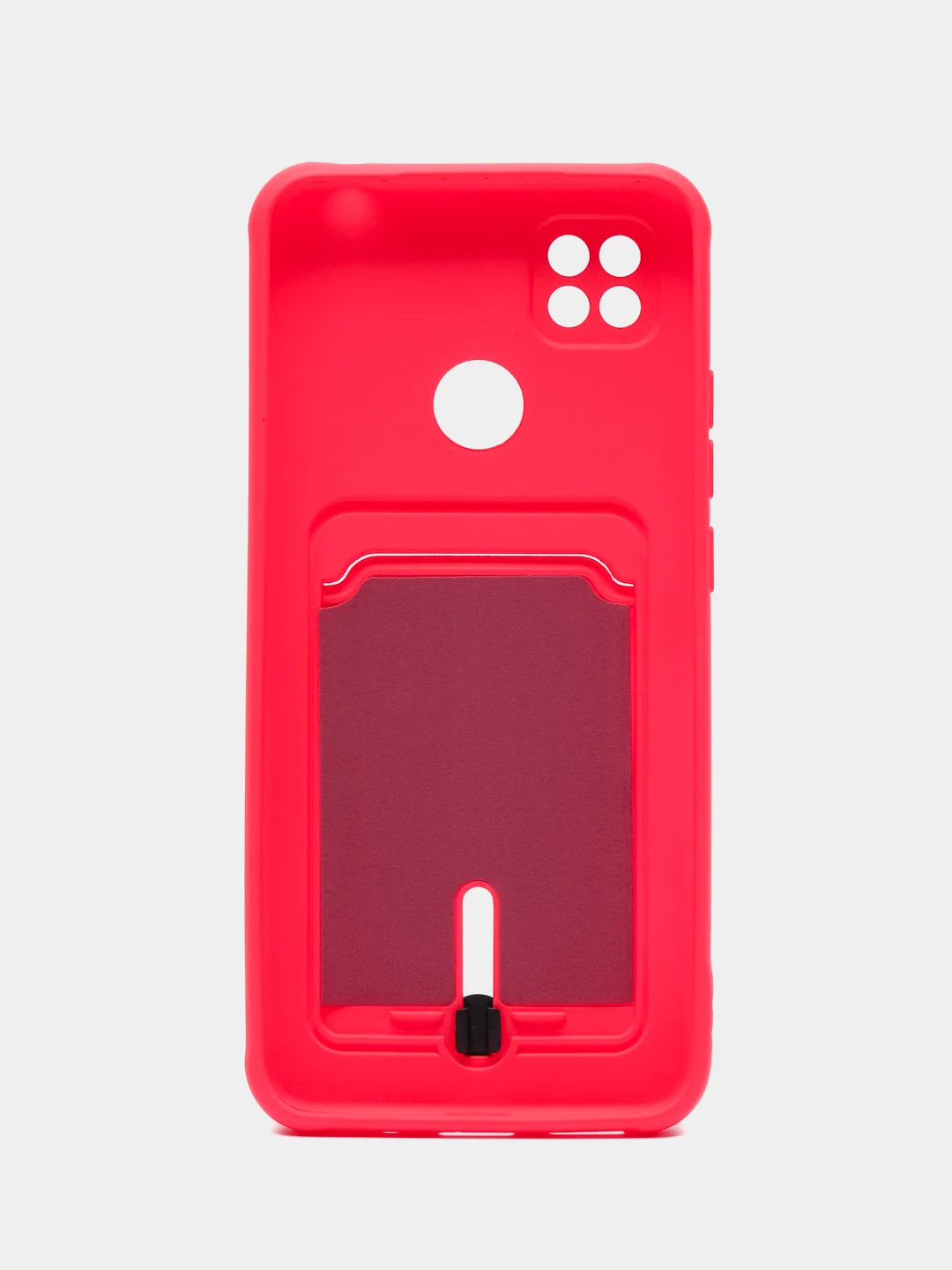 Фуксия чехол Xiaomi Redmi 9C / 9C NFC / 10A (Сяоми Редми 9С, 10А) с карманом для карт