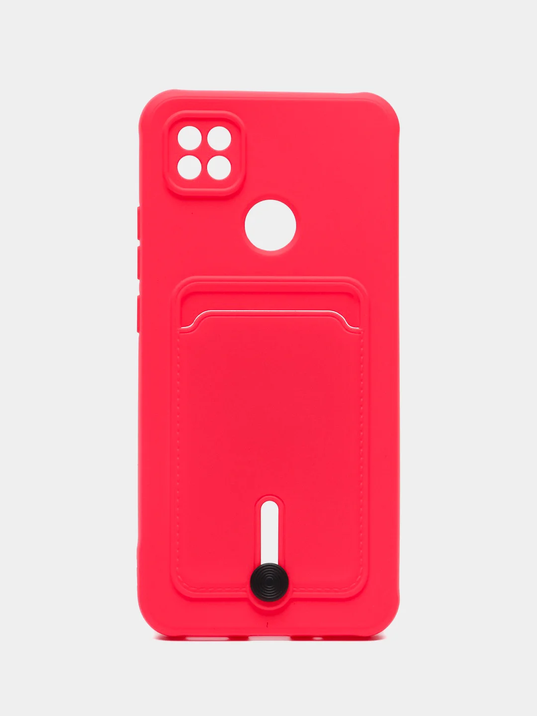 Фуксия чехол Xiaomi Redmi 9C / 9C NFC / 10A (Сяоми Редми 9С, 10А) с карманом для карт