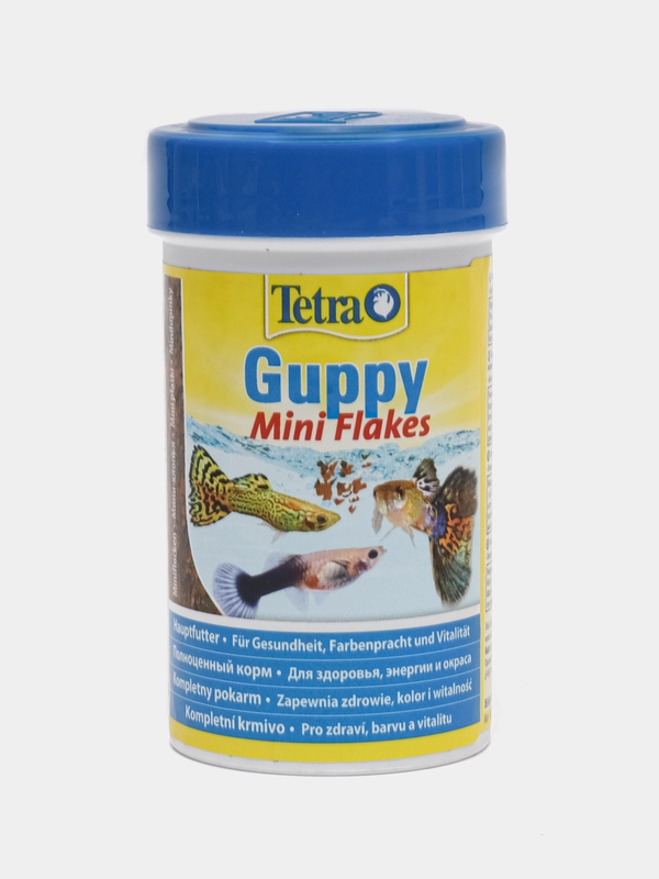 Корм Tetra Guppy Mini Flakes, 30 г/100 мл, мини-хлопья, для живородящих рыб