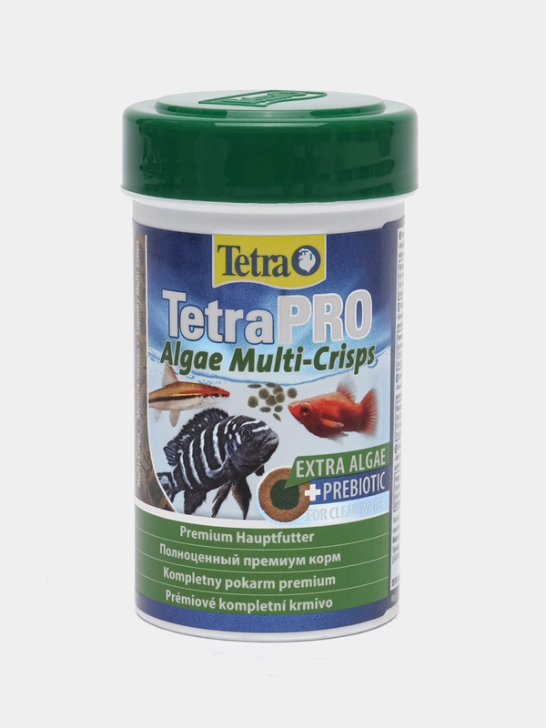 Корм Tetra TetraPro Algae Multi-Crisps, 18 г, 100 мл, чипсы, для декорат-ных рыб, премиум