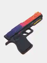 Алый деревянный пистолет-резинкострел CS:GO, НЕ наклейка, Драгон глсс, Лесной дух, Банан