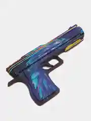 Аметистовый деревянный пистолет-резинкострел CS:GO, НЕ наклейка, Драгон глсс, Лесной дух, Банан