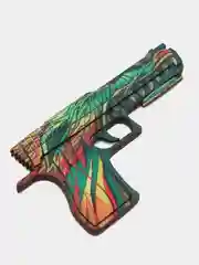 Желтый деревянный пистолет-резинкострел CS:GO, НЕ наклейка, Драгон глсс, Лесной дух, Банан