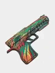 Желтый деревянный пистолет-резинкострел CS:GO, НЕ наклейка, Драгон глсс, Лесной дух, Банан