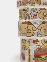 Желтый стикерпак, стикеры Hello Kitty, наклейки "Куроми", декоративный скотч для скрапбукинга