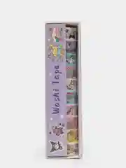 Небесно-голубой стикерпак, стикеры Hello Kitty, наклейки "Куроми", декоративный скотч для скрапбукинга