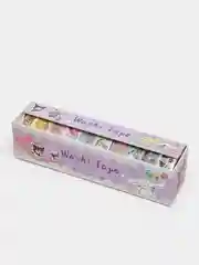 Небесно-голубой стикерпак, стикеры Hello Kitty, наклейки "Куроми", декоративный скотч для скрапбукинга