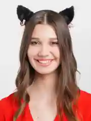 Ободок с ушками, кошачьи ушки