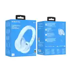Синий наушники беспроводные BOROFON BO24 Gratifled, Bluetooth, с микрофоном