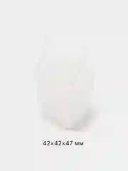 Контейнер прозрачный, 42*42*47 мм, баночка для хранения декора, мелочей, бисера